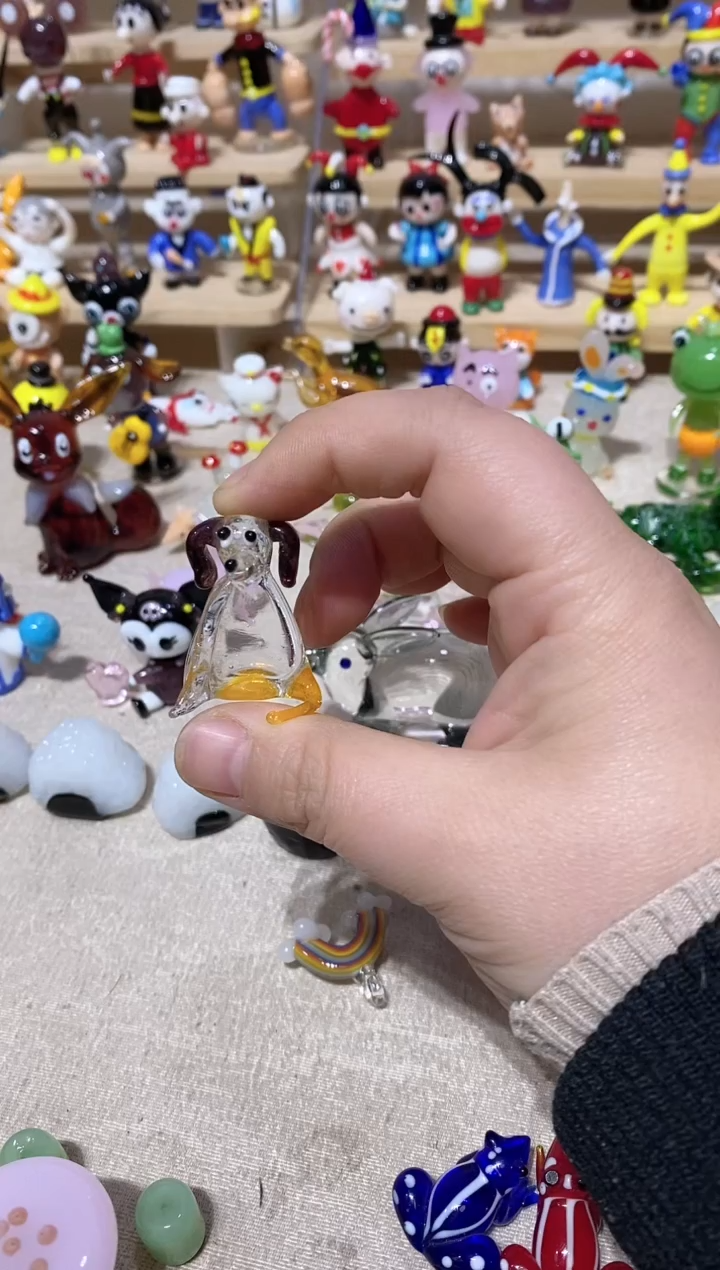 琉璃手工艺品特价小狗