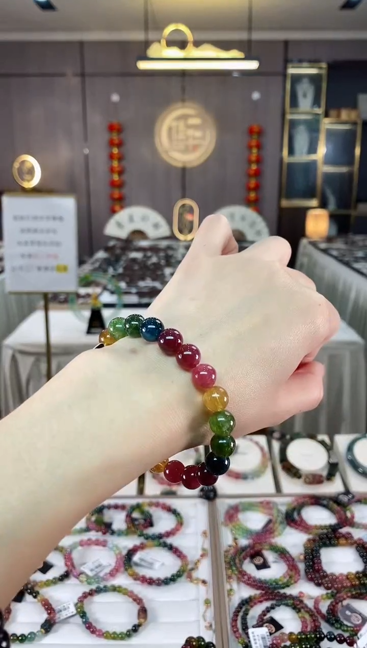 【闪购商品】碧玺单圈手串9mm+未镶嵌（多样性发一条）hon