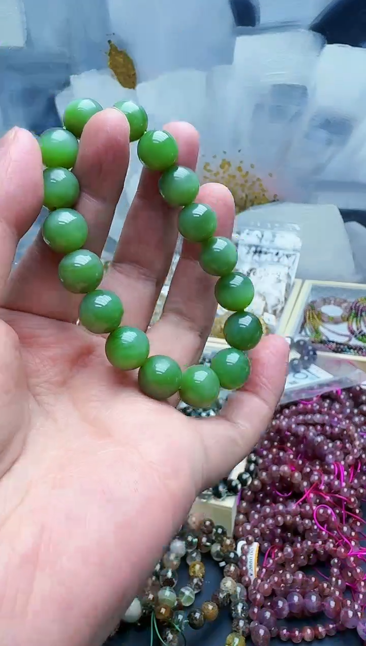 【闪购商品】和田玉手链未镶嵌A114手链单圈