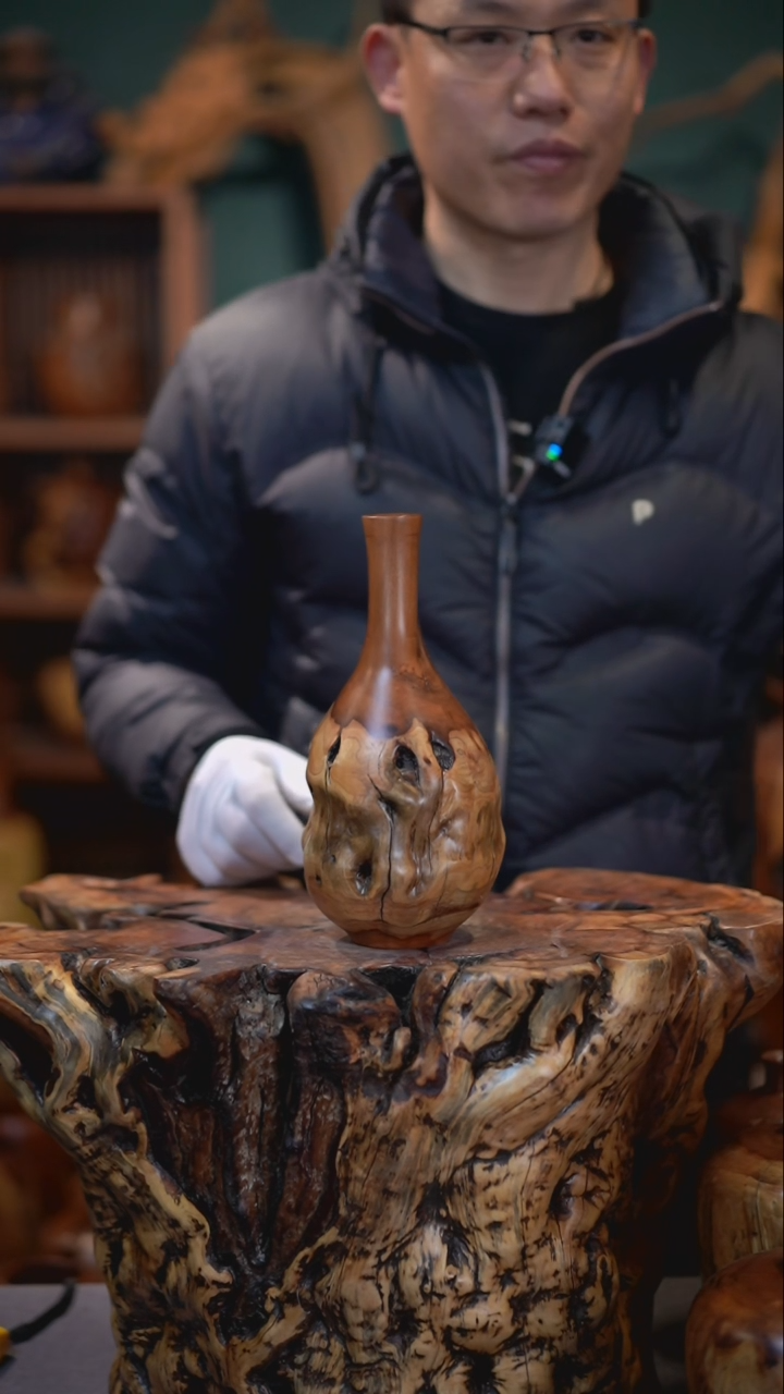 【闪购商品】枣木雷击枣木玉净瓶