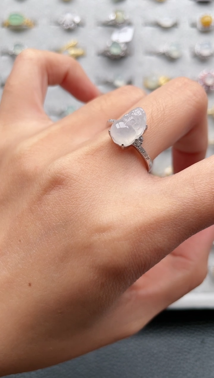 【闪购商品】翡翠戒指银S925镶嵌1111