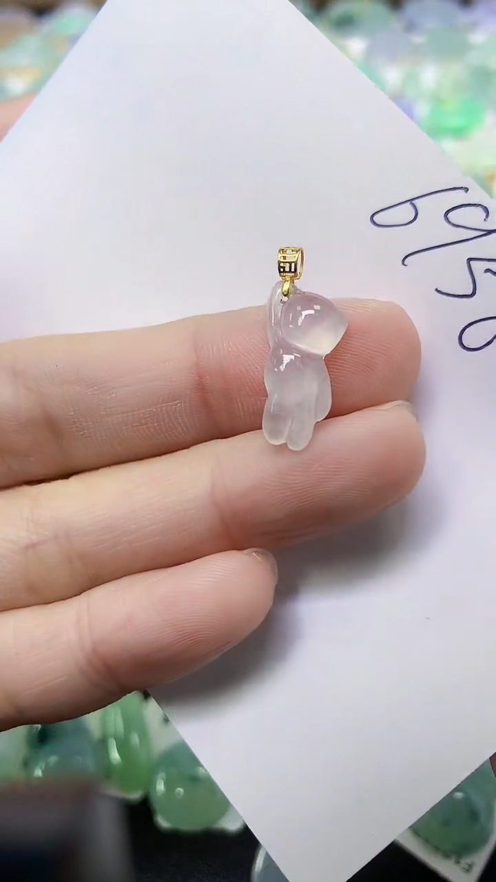 翡翠未镶嵌颈饰天然自然緬甸A貨翡翠