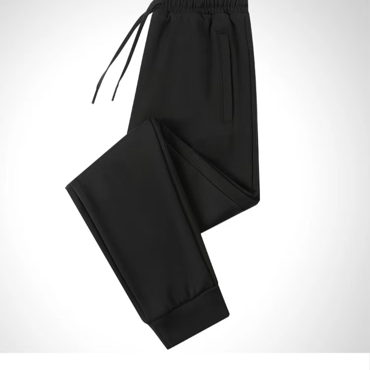 2024冬季加绒情侣保暖平口长裤束口