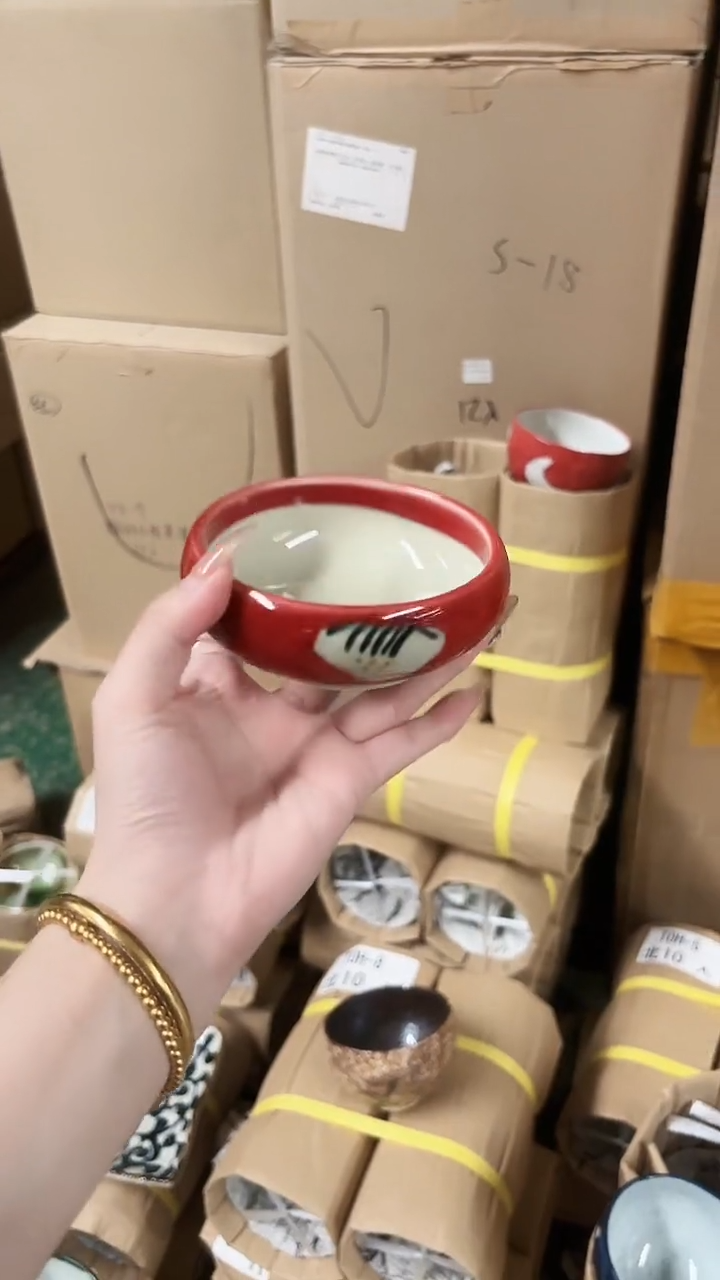 陶瓷濑户烧圆钵10cm一个