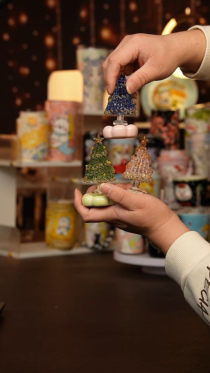 景德镇手工手绘文创陶瓷圣诞是（随机发一个）