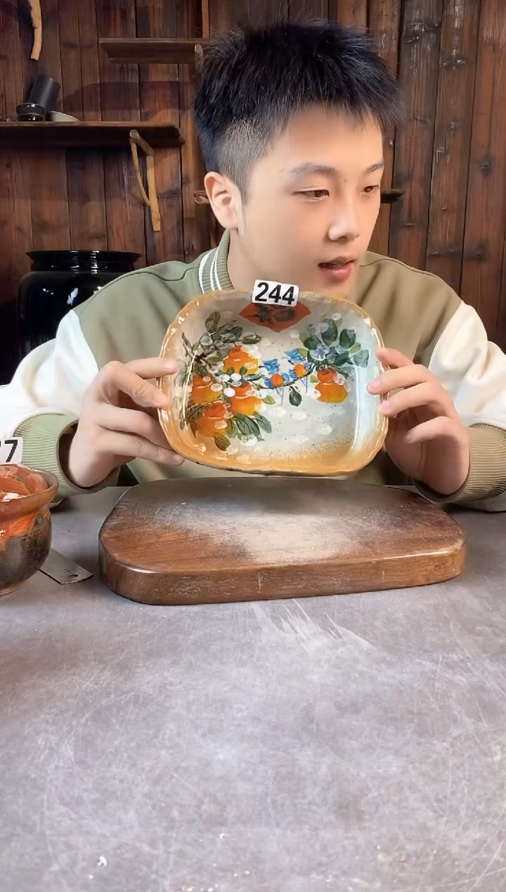 碗244，手工手绘，超值陶瓷