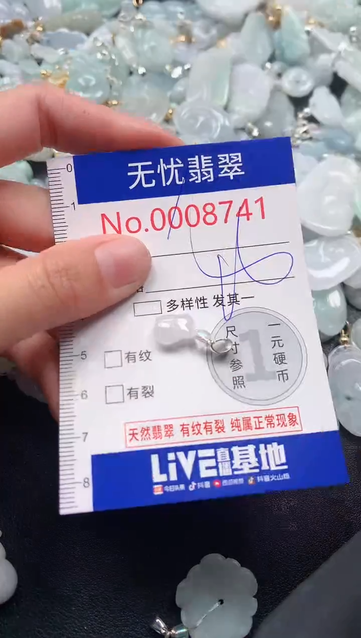吊坠(不含链)未镶嵌翡翠8741