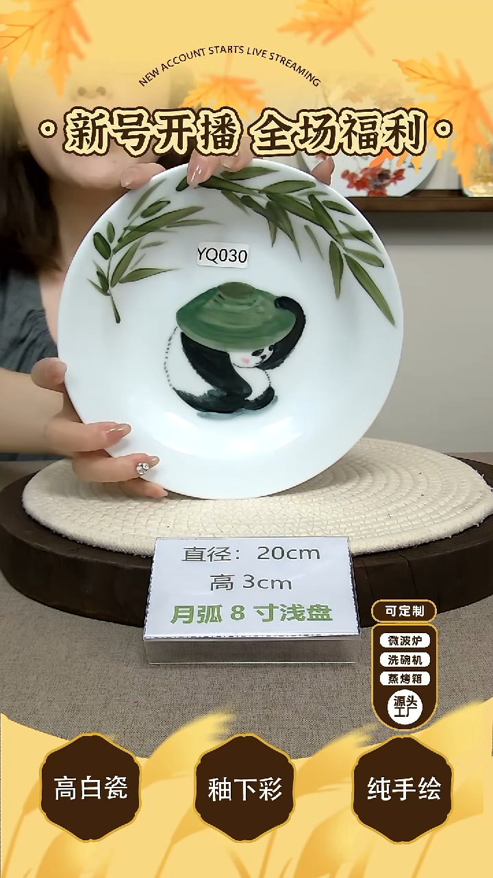 碗景德镇手绘釉下彩陶瓷餐具