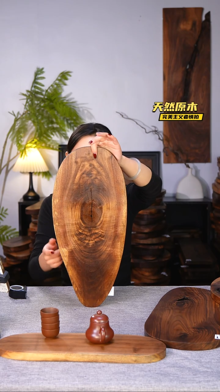 木北美黑胡桃原木.干裂疤结不属于商品质量问题完美主义者慎拍
