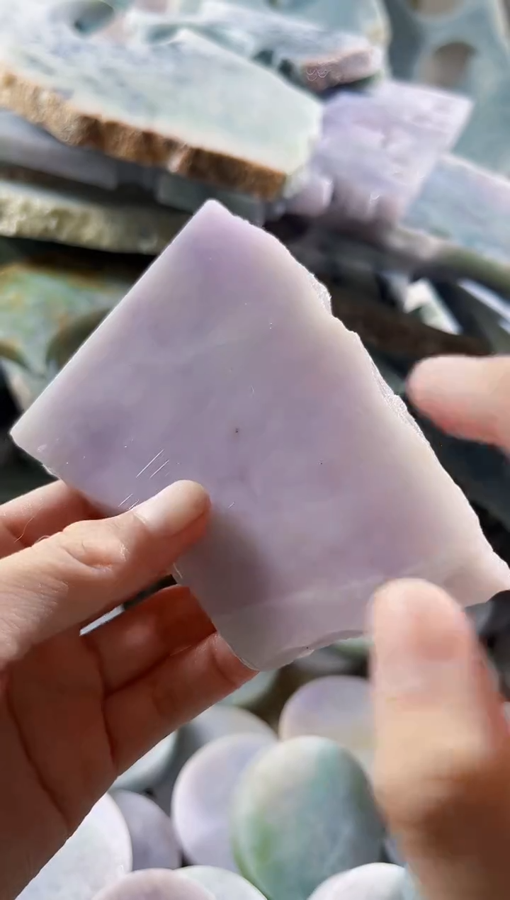 翡翠散珠缅甸翡翠A货柠1020