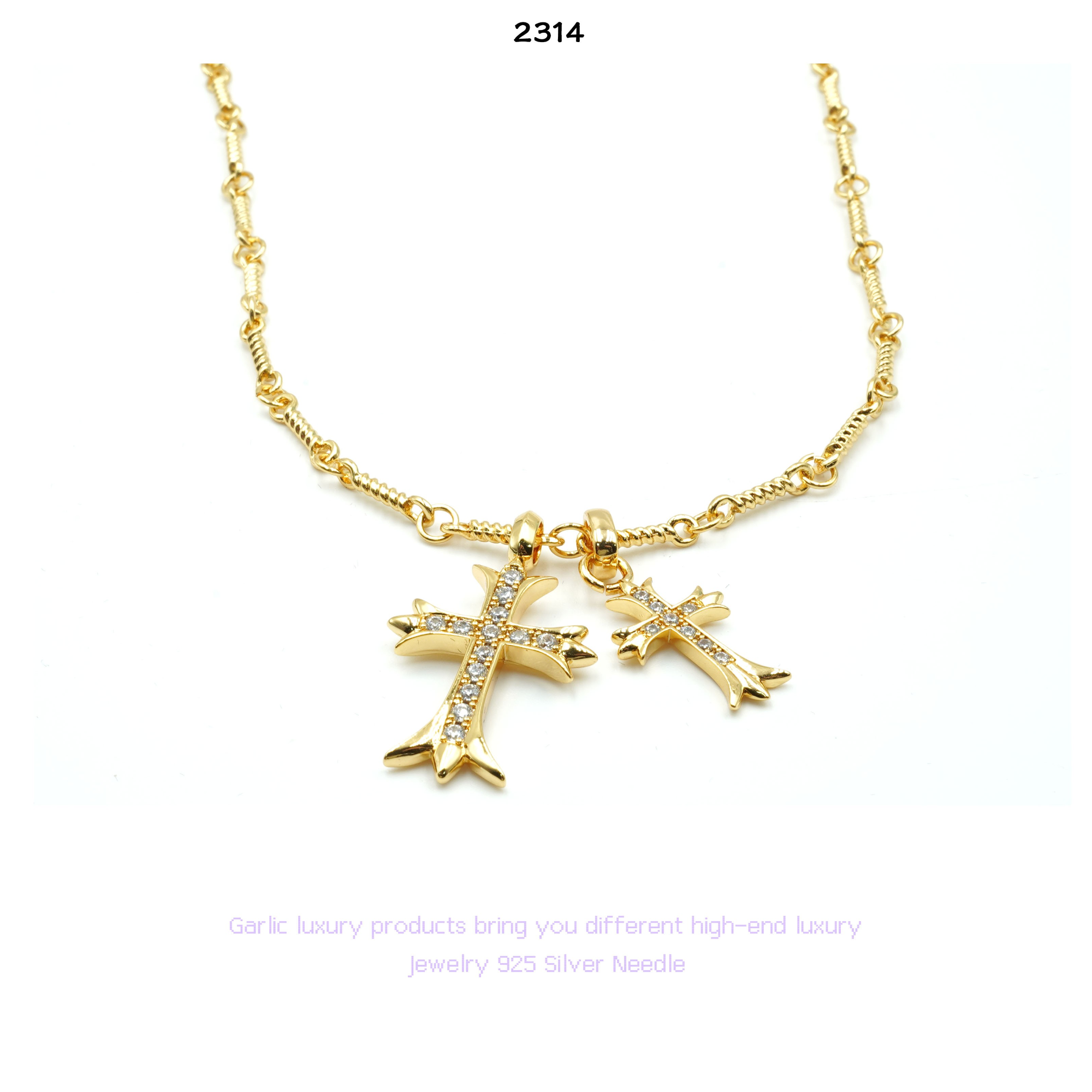 铜合金项链 设计师款项链-2314