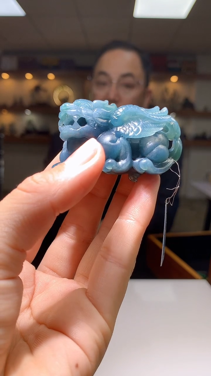 定制翡翠未镶嵌1087hm-毛货挂件47