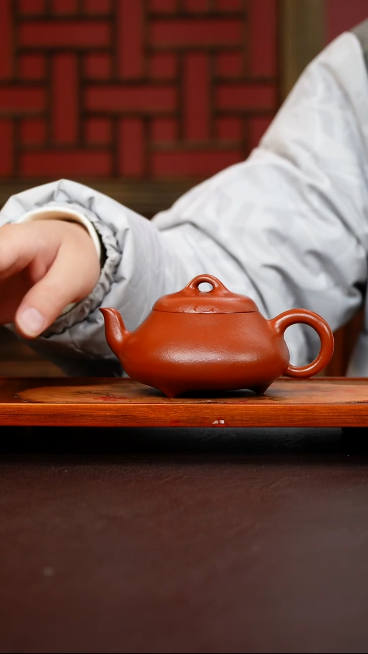 茶壶紫砂无*250cc汉棠石瓢大红袍