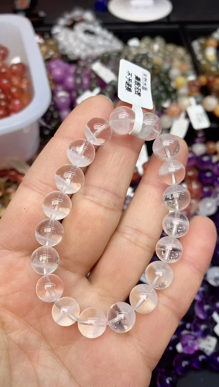 【闪购商品】水晶手串未镶嵌118 白幽灵 10mm