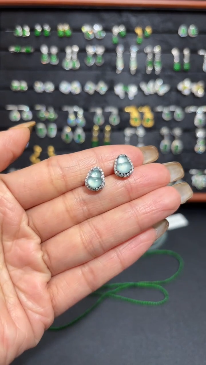 【闪购商品】翡翠颈饰银S925镶嵌葫芦/支持复检/一件