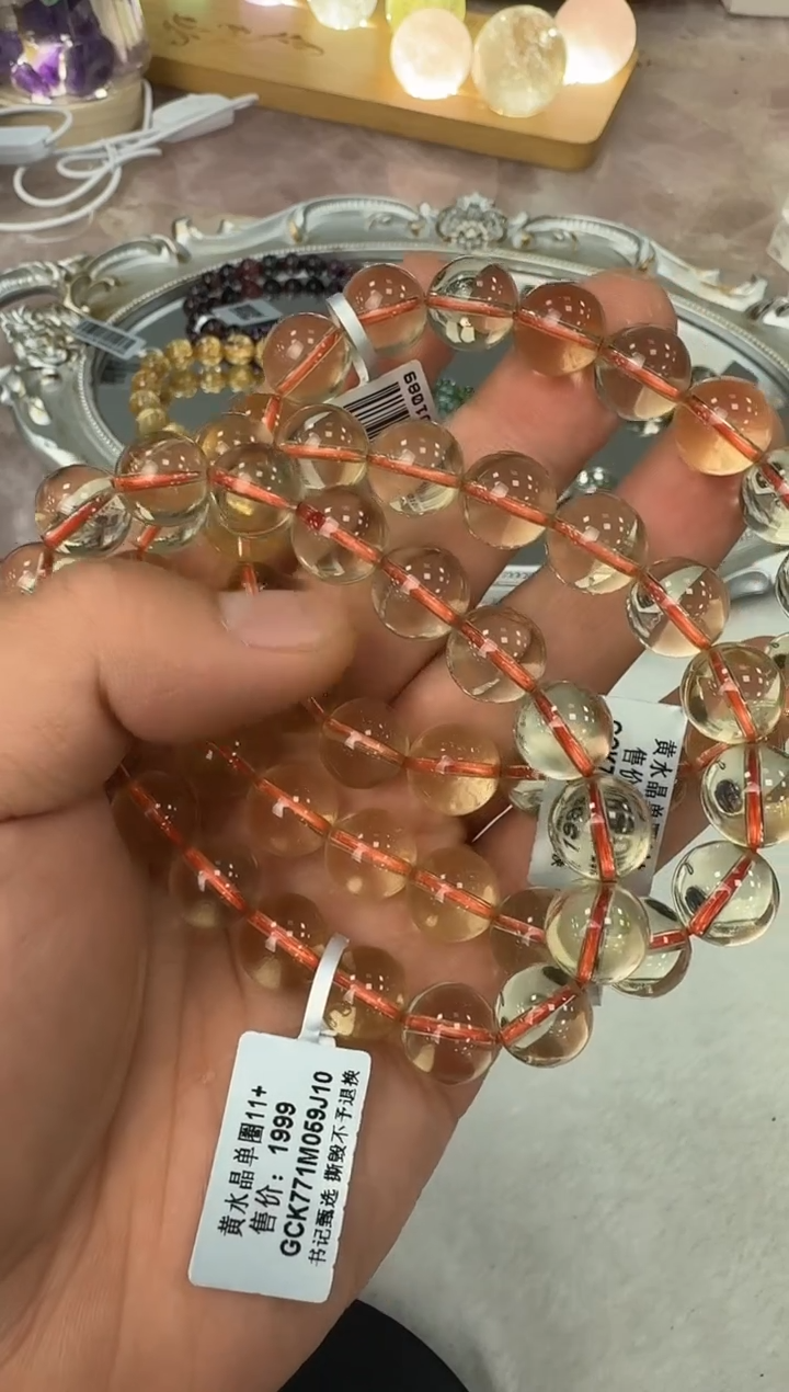 【闪购商品】水晶手链未镶嵌GCK771 约11mm多样性发一件