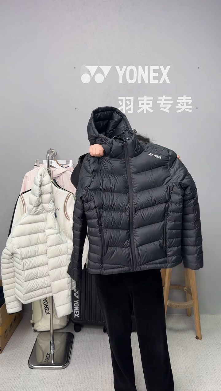 男羽绒服YOBC4054CR-007黑色-XL