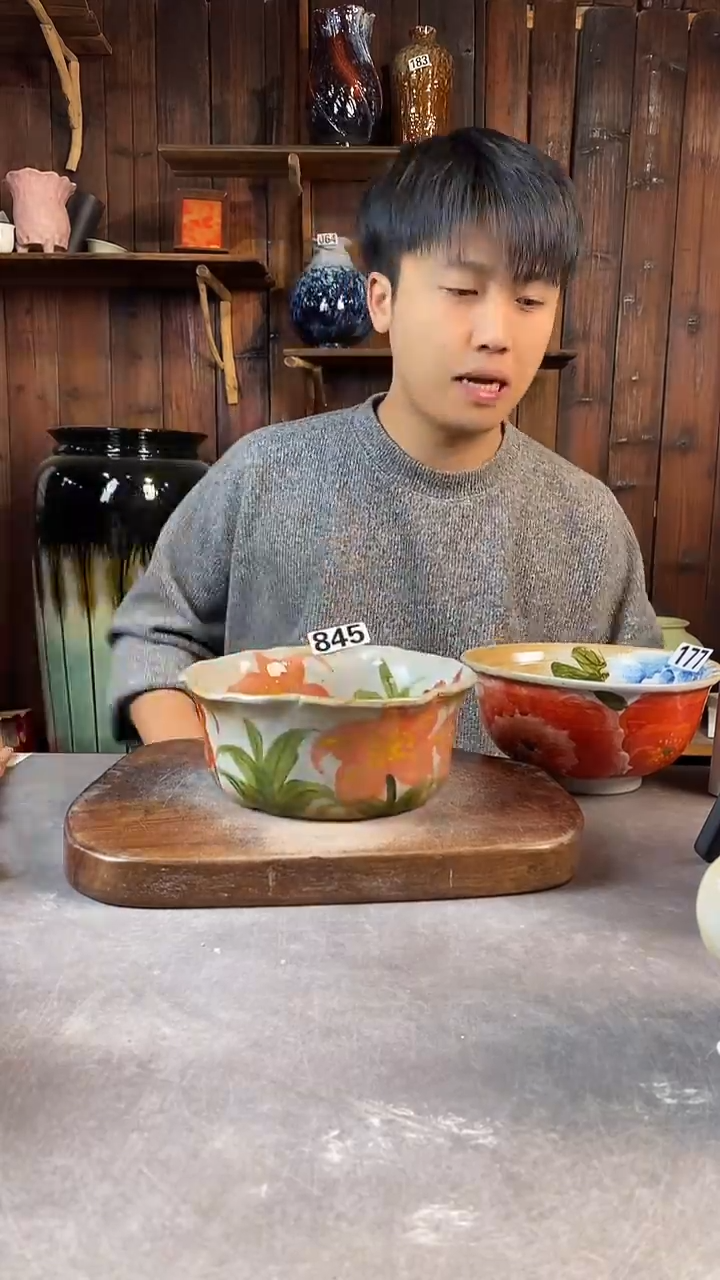 碗845，手工手绘，超值陶瓷