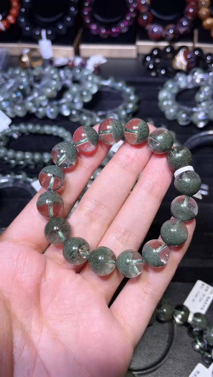 【闪购商品】水晶手链未镶嵌绿幽灵单圈A12（多样性发其一）