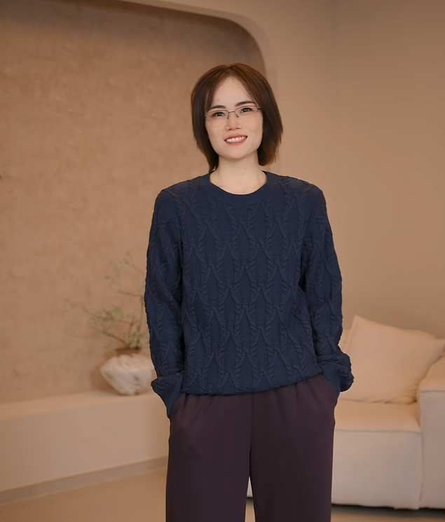 【挚爱】上衣休闲毛针织衫圆领洋气通勤时尚男女都可以穿秋冬毛衣