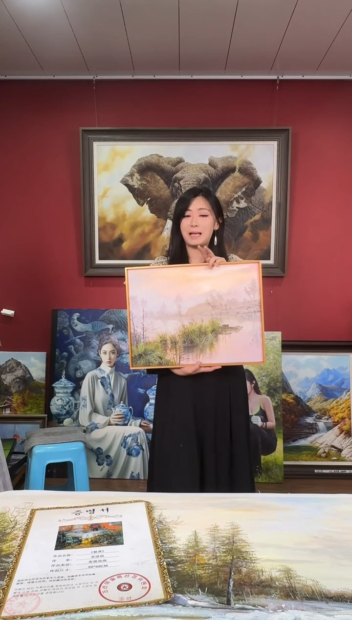 油画【225号】约53*35cm丨朝鲜原创纯手绘孤品油画丨顺丰包邮