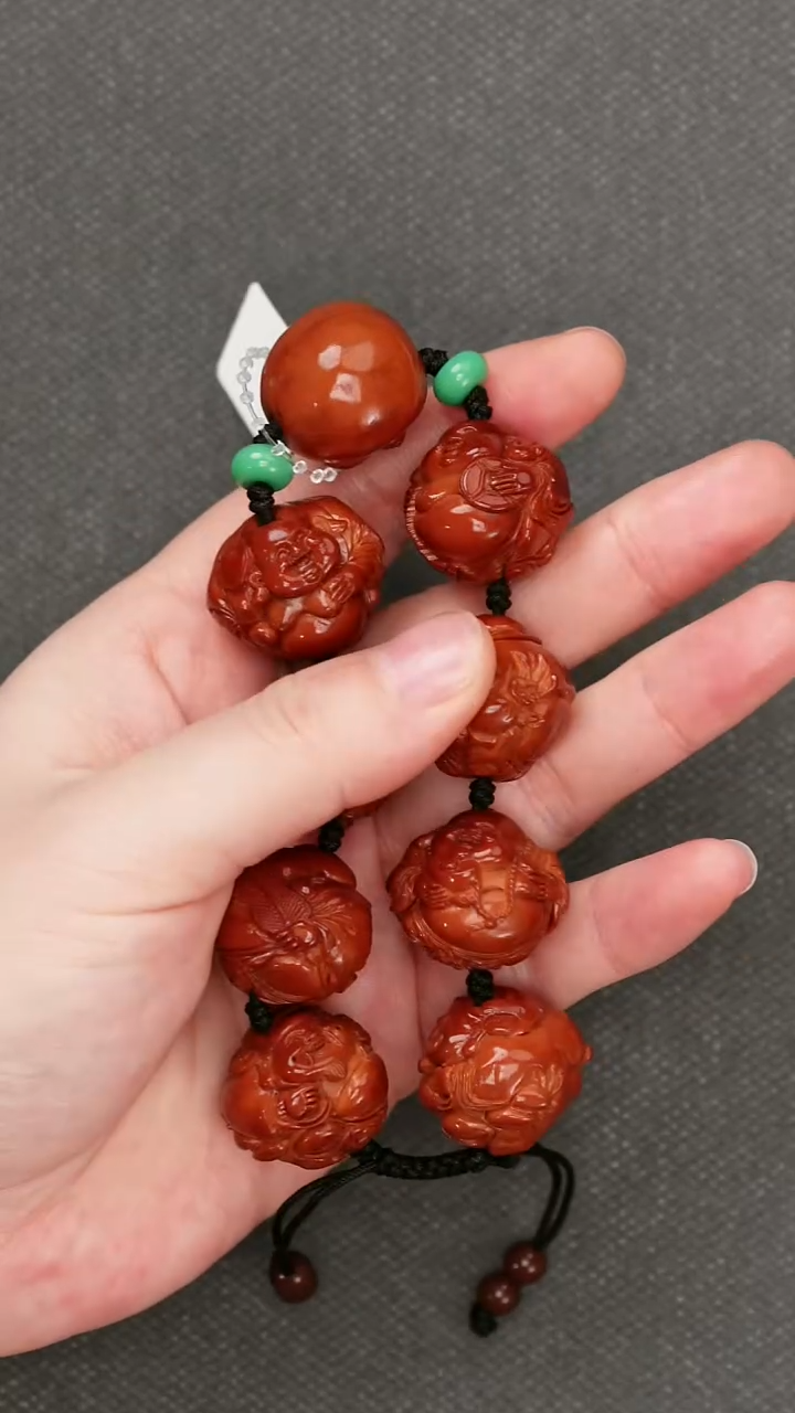 手串/手链橄榄核程***影橄榄核手串