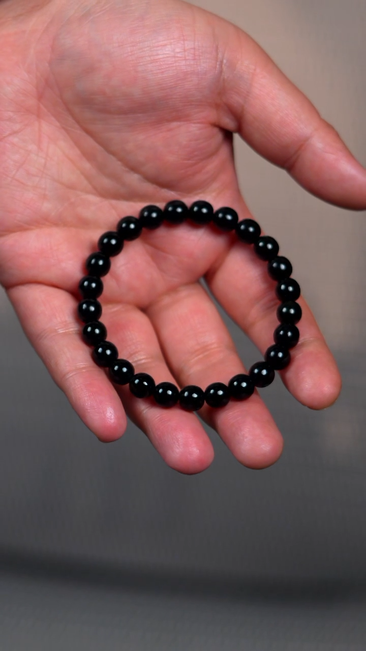 未镶嵌手链和田玉8mm羊脂级塔青