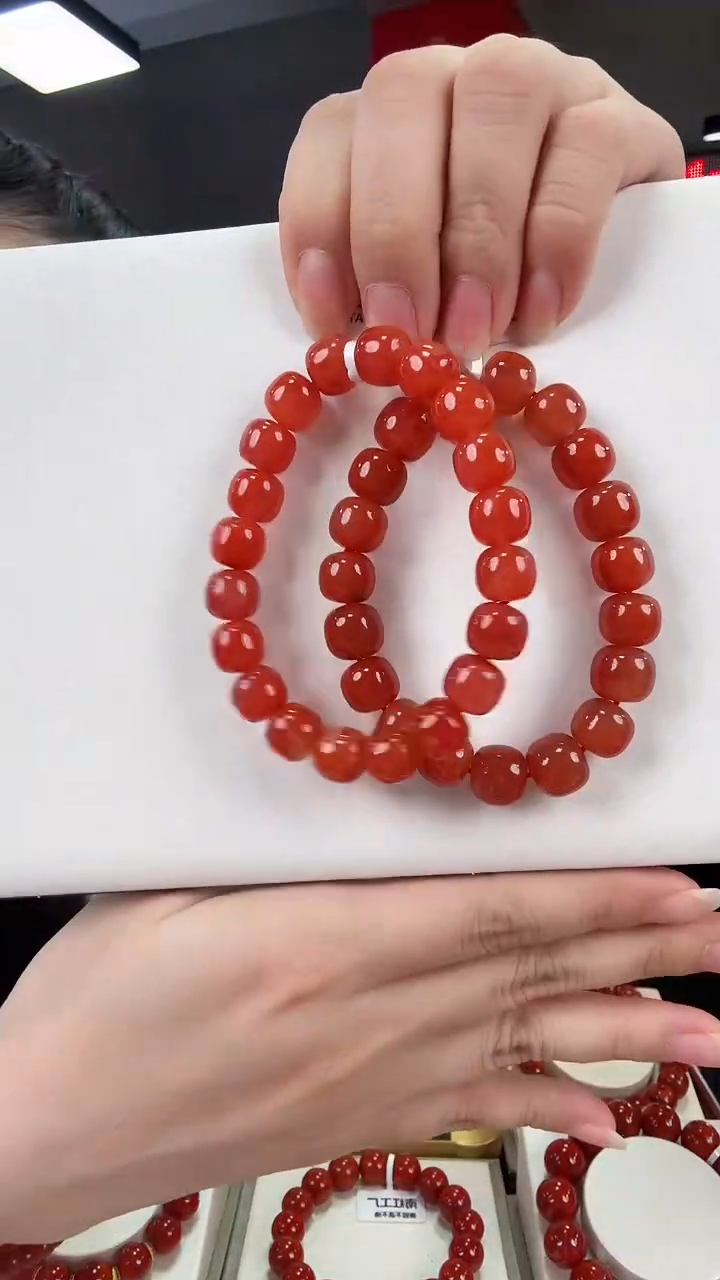 南红玛瑙保山老型手串11+未镶嵌（多样式发其一）