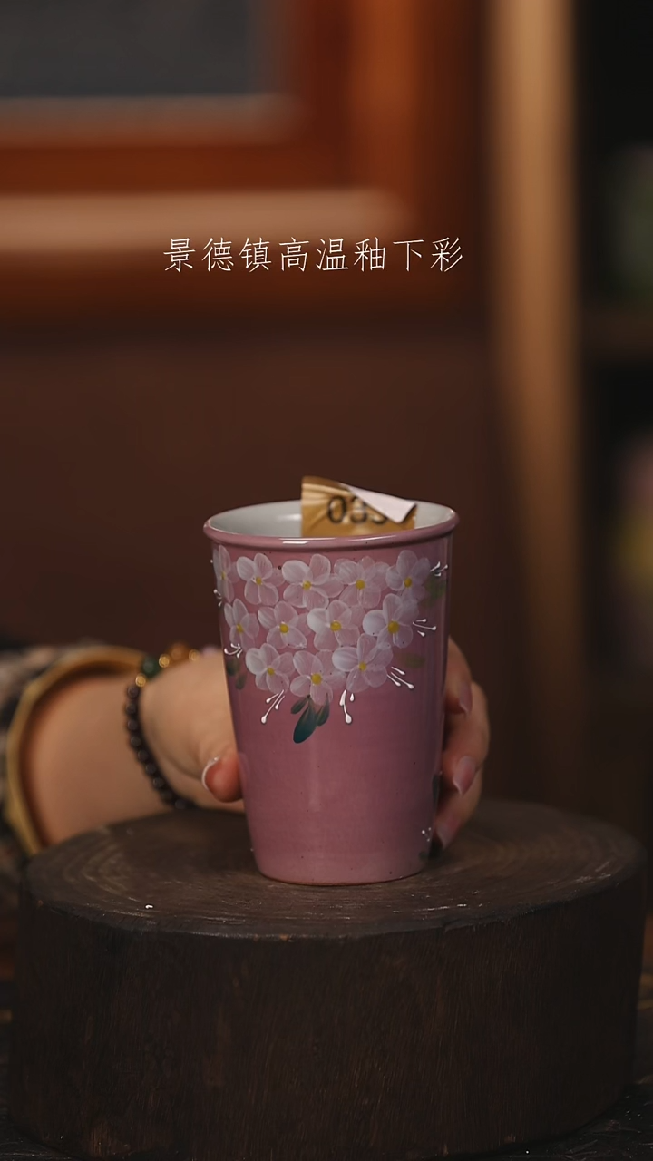 陶瓷景德镇高温釉下手绘陶瓷@L033@