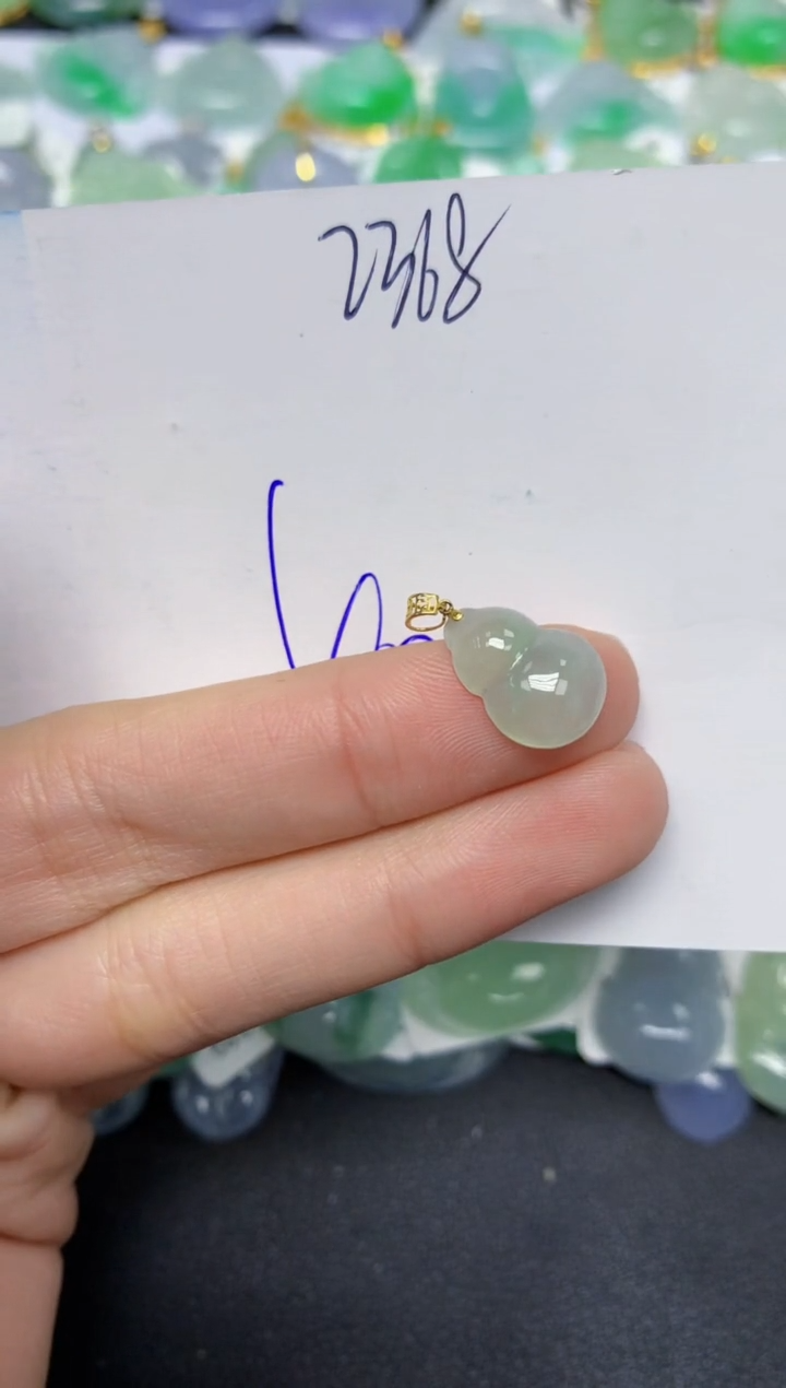 【闪购商品】翡翠颈饰18K金镶嵌 天然翡翠A货