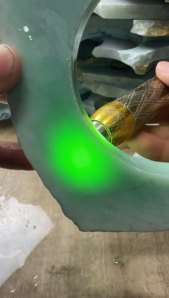 裸石翡翠天然翡翠A货花454