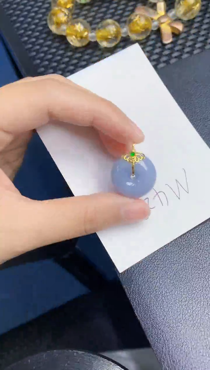 【闪购商品】翡翠颈饰18K金镶嵌000000000