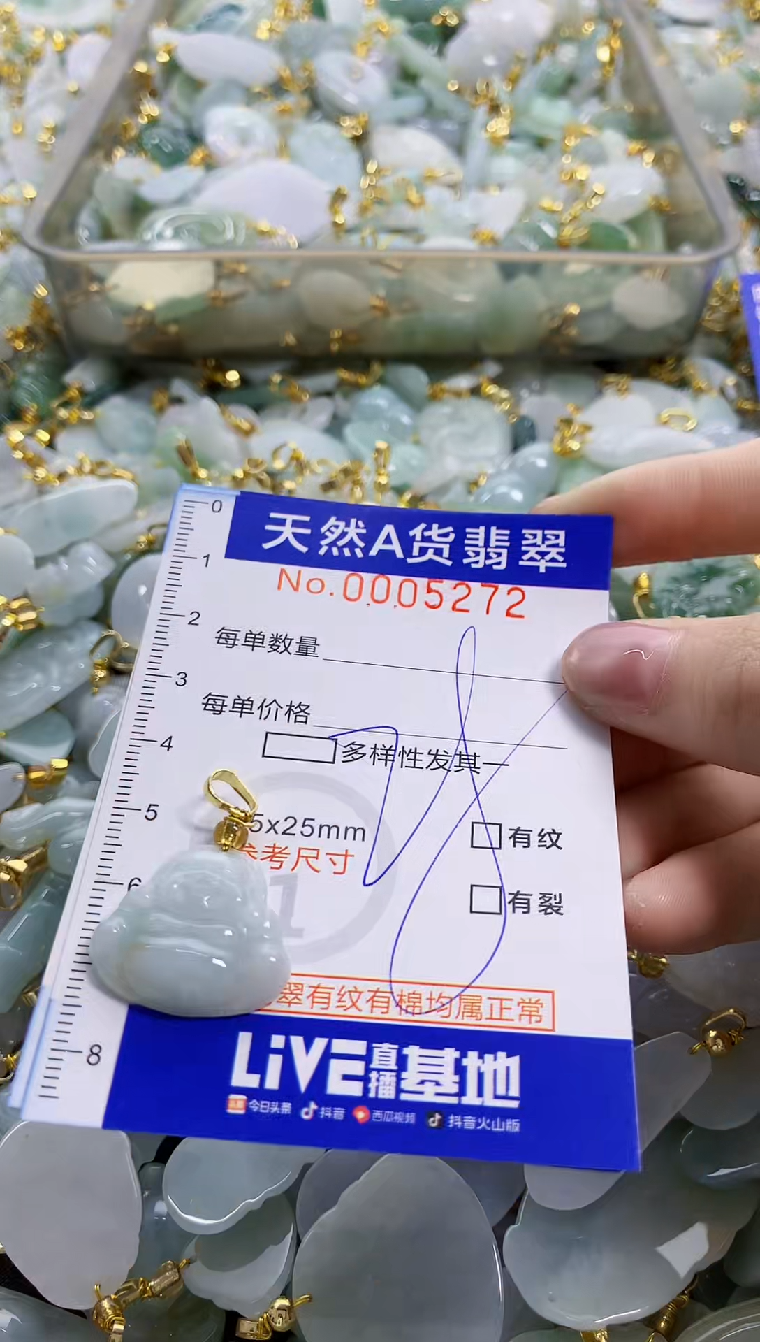 颈饰未镶嵌翡翠纯天然a货翡翠