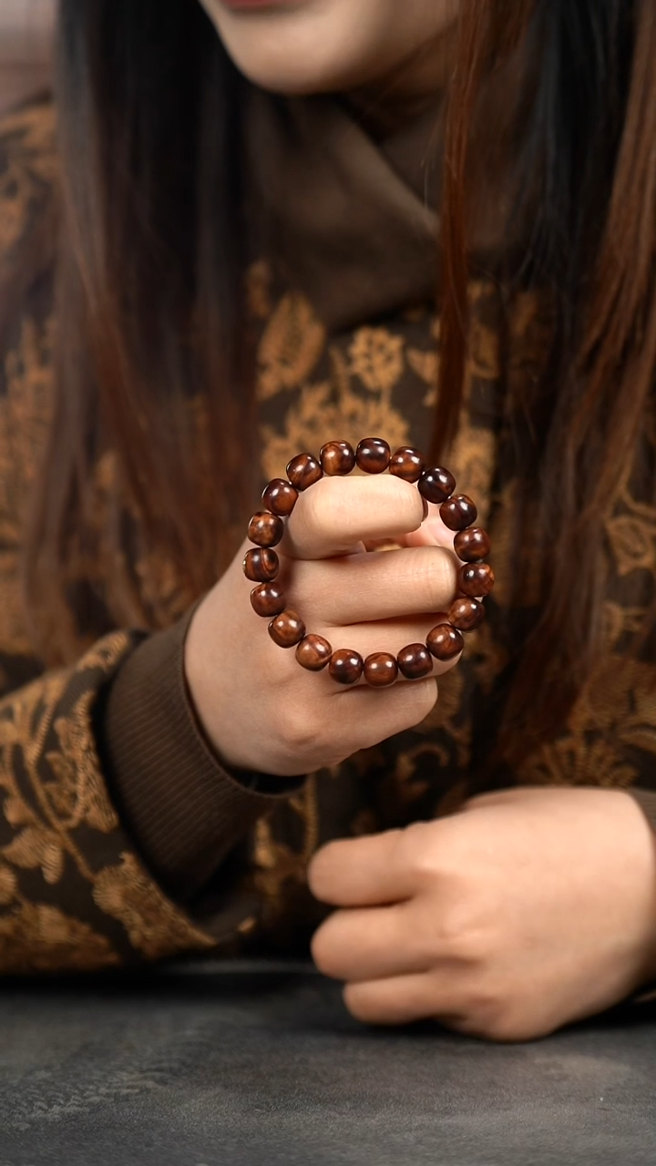 【闪购商品】黄花梨/降香黄檀木雕紫油梨10/10.5Mmhg单圈蓉标款