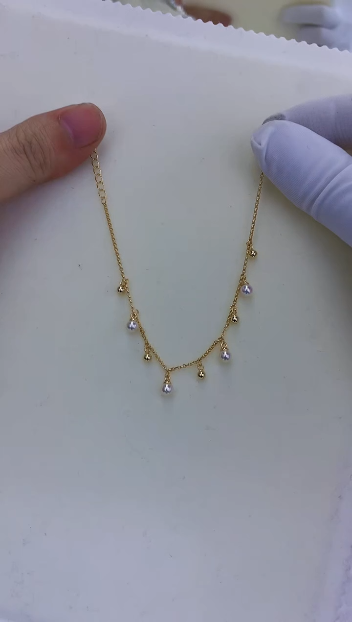 银S925镶嵌饰品海水珍珠设计款手链