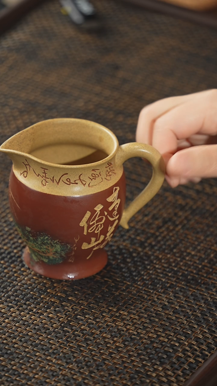 【闪购商品】紫砂茶杯非遗茶器-亭台楼阁公道