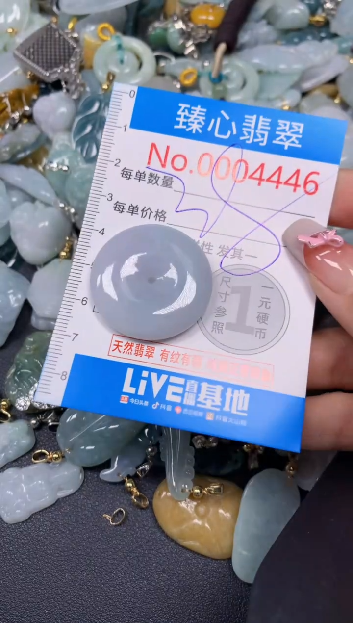 【闪购商品】翡翠颈饰未镶嵌含绳0004446