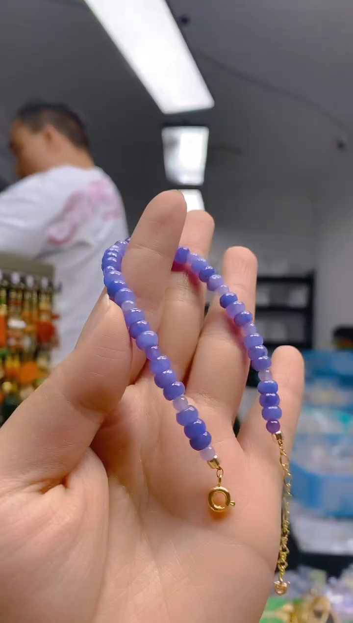 【闪购商品】翡翠耳饰合金0152翡翠手链