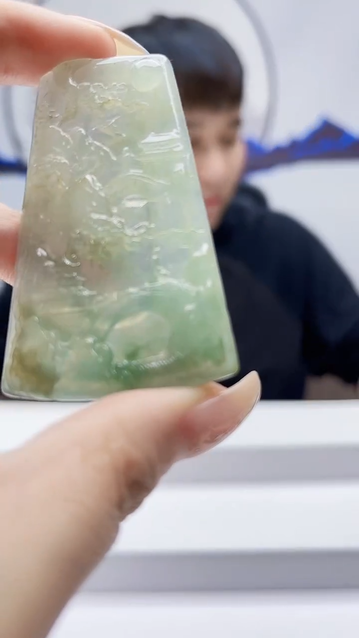 未镶嵌定制翡翠毛货挂件61