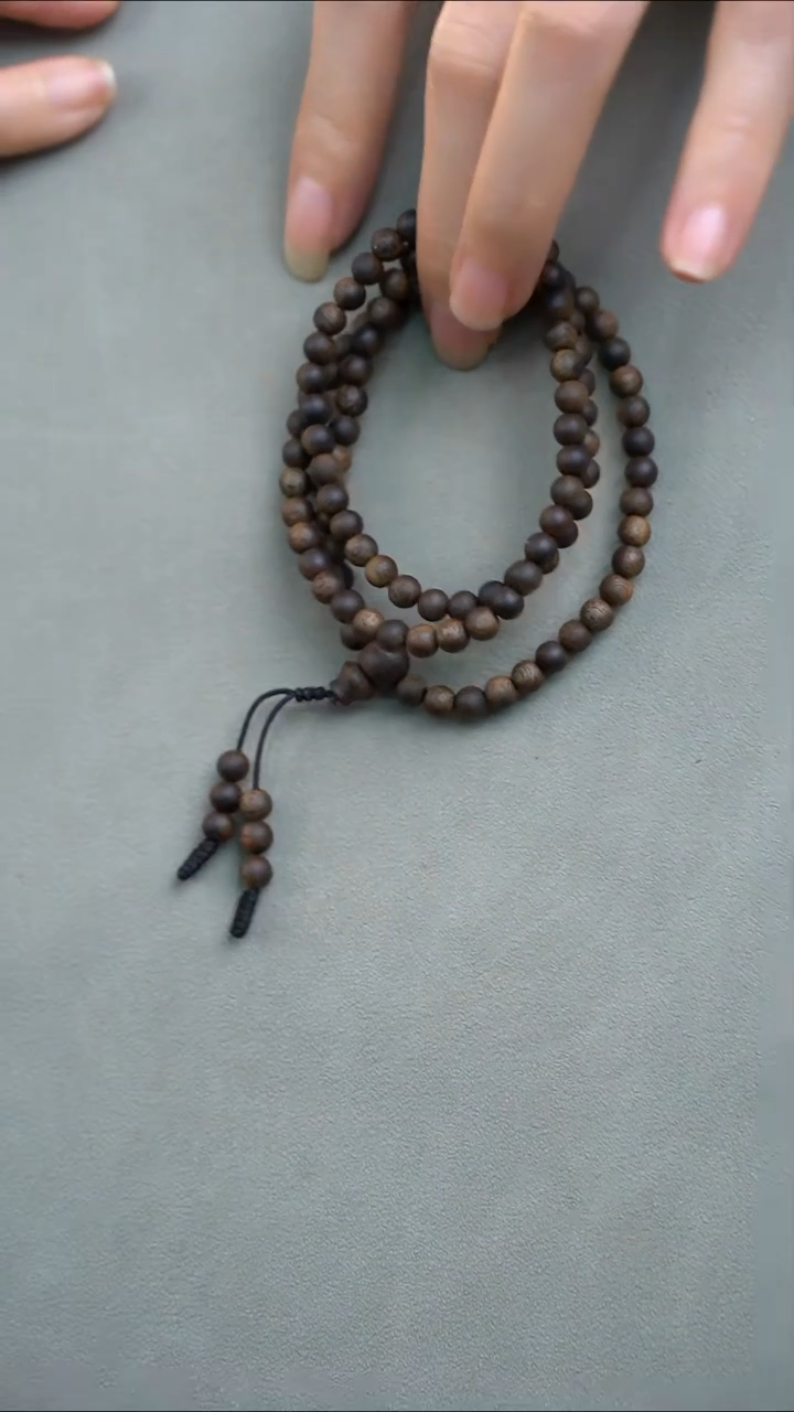 手串沉香乌身原叶0.5海南莺歌绿奇楠多样性发其一