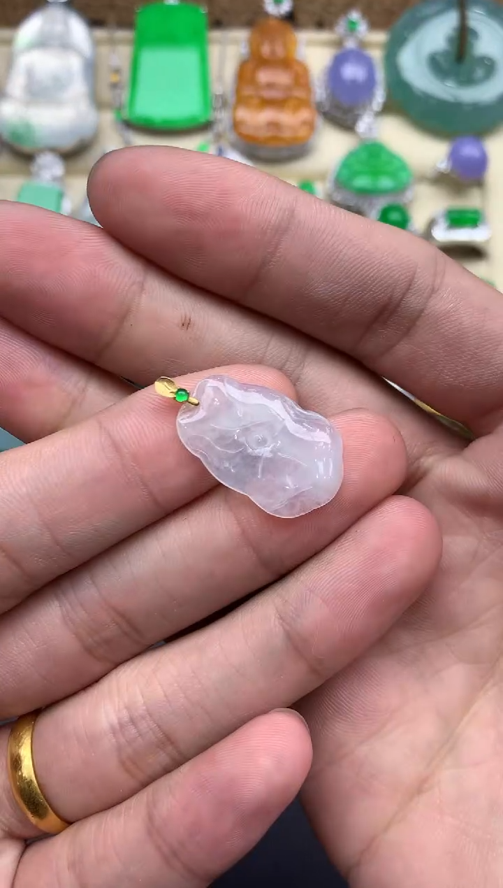 【闪购商品】翡翠颈饰18K金镶嵌82--中国好珍宝