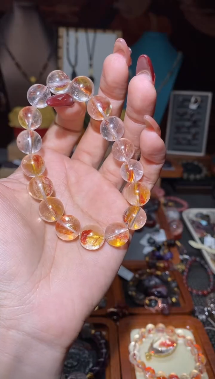 【闪购商品】水晶手串未镶嵌锦鲤胶花手串