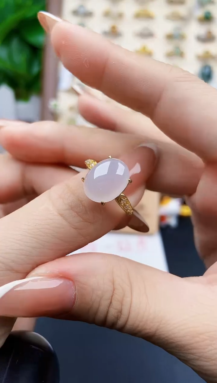 银S925镶嵌戒指翡翠12