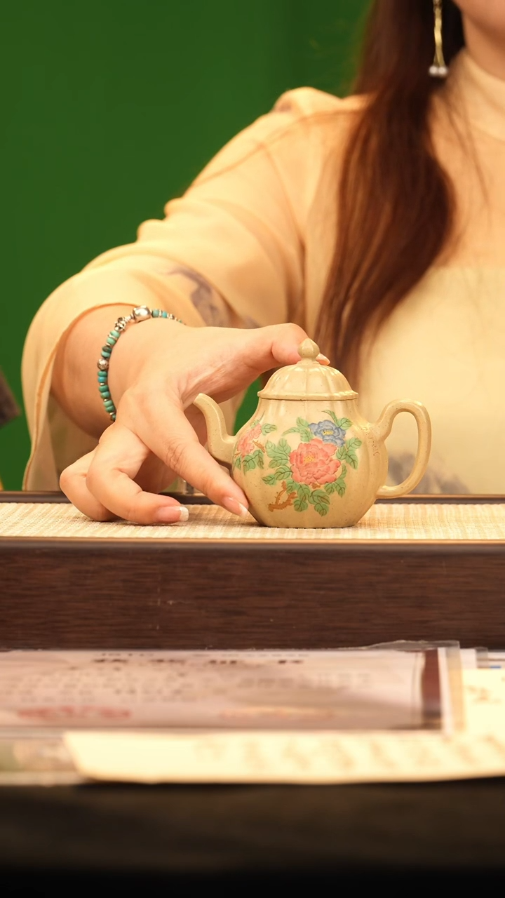 茶壶紫砂HT筋纹高梨 定窑白150cc-虾壶承