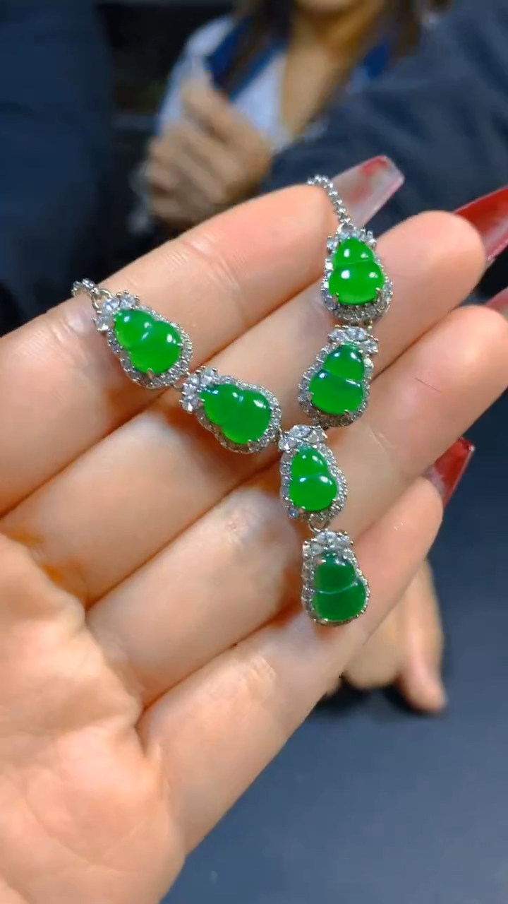 【闪购商品】翡翠套链未镶嵌0582035675多样性发一