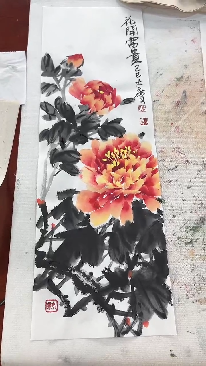 国画李火庆/国画/花鸟