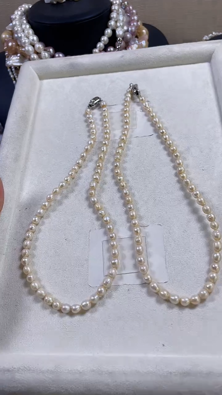 未镶嵌项链淡水珍珠【纯恬饰品】（多样性发货发一）