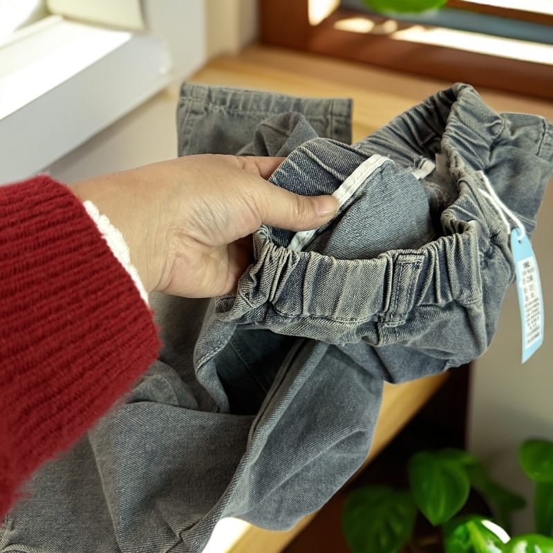 男童女童破洞牛仔裤春秋款韩版洋气柔软裤子中童时髦乞丐长裤潮牌