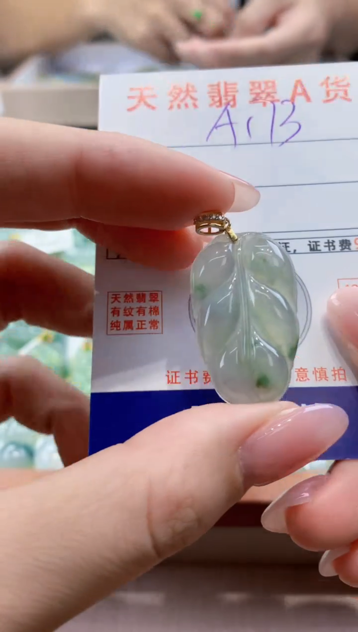 颈饰未镶嵌翡翠  天然缅甸a货翡翠