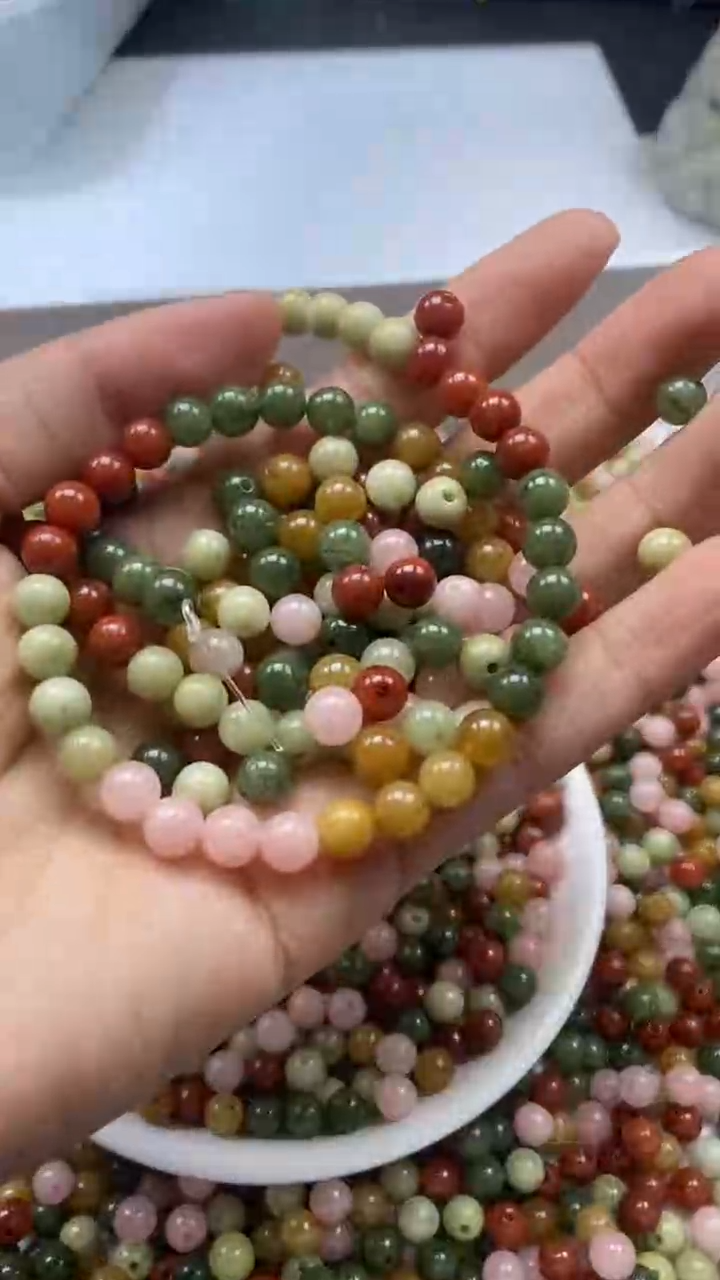 未镶嵌颈饰玛瑙/玉髓W1396-阿拉善6mm*15颗